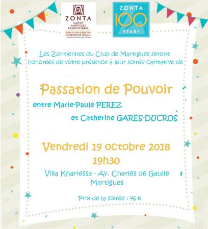 Fb invitation passation pouvoir 2018