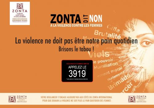 Zonta vertical marron