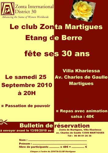 30 ans zonta