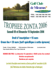 Affiche golf miramas 2006