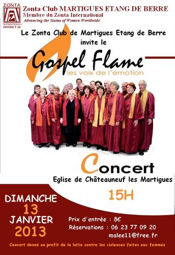 Affiche gospel zonta