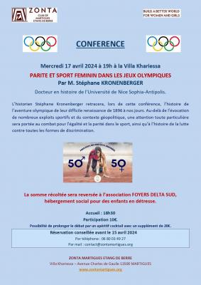 Conference parite et sport feminin dans les jo page 0001