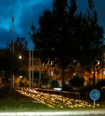 Copie bougies en hommage aux victimes devant mairie de martigues img 20241125 wa0001