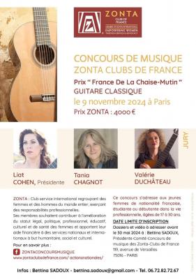 Flyer concours de musique 2024