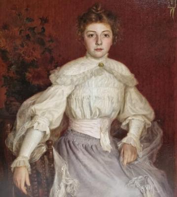 Istres contencin portrait de jeune fille 1905